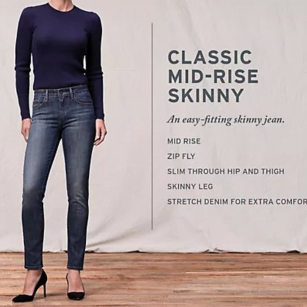 LEVI'S MID RISE SKINNY JEANS